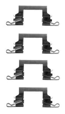 HELLA PAGID 8dz355205331 -  Комплектующие, колодки дискового тормоза